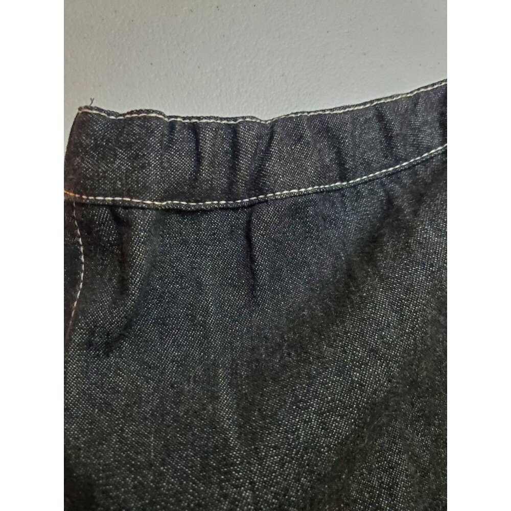 NWT Terry Lewis Plus Size 3XL A-Line Denim Jean Skirt Midi Dark Seamed Slimming - Picture 5 of 14